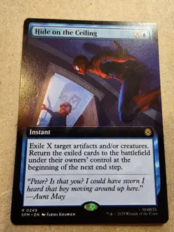 Hide on the Ceiling - #249 (Extended Art) Marvel's Spider-Man Regular - Mtg - Image 1