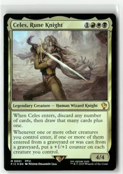 Celes, Rune Knight M 1 Foil NM MTG Commander: FINAL FANTASY Magic - Image 1