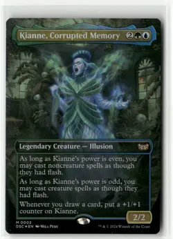Kianne, Corrupted Memory (Borderless) M 2 Foil NM MTG Commander: Duskmourn - Image 1
