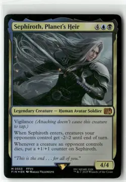 Sephiroth, Planet's Heir M 553 Foil NM MTG FINAL FANTASY Magic - Image 1