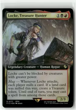 Locke, Treasure Hunter (Extended Art) R 177 Foil NM MTG Commander: FINAL FANTASY - Image 1