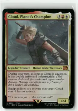 Cloud, Planet's Champion M 552 Foil NM MTG FINAL FANTASY Magic - Image 1