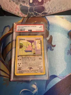 2000 Pokemon Neo Genesis 1st Edition Clefairy 30/111 PSA 9 Mint - Image 1