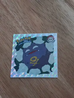 Vintage 1999 Pokemon Artbox Sticker Koffing Pr29 Series 1 Silver Holographic - Image 1