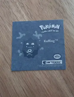 Vintage 1999 Pokemon Artbox Sticker Koffing Pr29 Series 1 Silver Holographic - Image 3