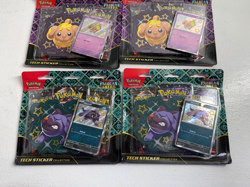 LOT OF 6 Pokemon Paldean Fates Tech Sticker Collection 3 Pack blister NEW SEALED - Image 4