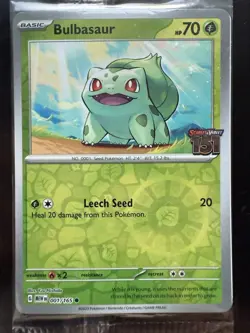 Pokemon 20x Bulbasaur 001 Stamped Scarlet & Violet 151 Promo Best Buy SEALED! - Image 3