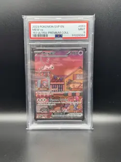 2023 POKEMON SVP EN-SV BLACK STAR PROMO 151 ULTRA-PREM COLL #053 MEW EX PSA 9 - Image 1