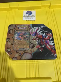 Pokemon TCG Slashing Legends Tin Koraidon Factory Sealed - Image 1