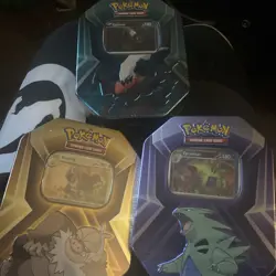 Pokemon TCG Slaking,Tyranitar & Darkrai Lot Of 3 New Sealed Collectors Tins - Image 1