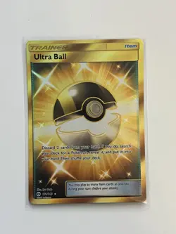 Ultra Ball (Secret) 161/149 Sun & Moon Base Set Holo - Pokemon TCG NM - Image 1