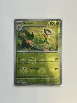 Servine (Master Ball Pattern) 002/086 Sv: Black Bolt Holo Pokemon TCG NM - Image 1
