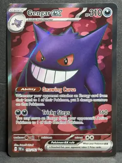 Pokemon Gengar EX Holo Temporal Forces 193/162 SV05 NM Condition - Image 1