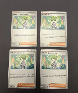 Wally's Compassion 132/132 Playset X4 - Mega Evolution - Pokemon TCG - NM - Image 1