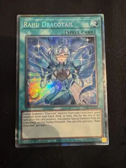 Yugioh Rahu Dracotail Collector Rare Jush-en009 - Image 1