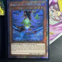 Yugioh Blackwing - Gale the Whirlwind - RA03-EN215 NM Platinum Secret Rare - Image 1
