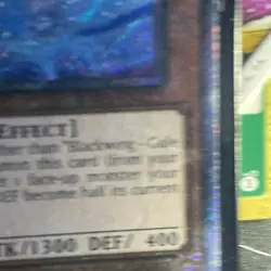 Yugioh Blackwing - Gale the Whirlwind - RA03-EN215 NM Platinum Secret Rare - Image 4