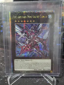 YuGiOh Full Armored Dark Knight Lancer AGOV-EN041 1st Ed Quarter Century Secret - Image 1