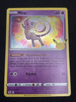 Pokemon Celebrations Mew 11/25 25th Anniversary Lot Of 4 Cards - Image 4