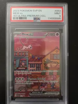 PSA 9 MINT Mew ex 053 Sv: Scarlet & Violet Promo Cards Holo - Image 1