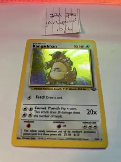 Pokemon Card Kangaskhan 90 HP Base Set Holographic 1999 Vintage 5/64 - Image 1