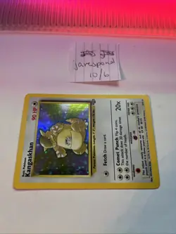 Pokemon Card Kangaskhan 90 HP Base Set Holographic 1999 Vintage 5/64 - Image 3