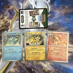 Prismatic Evolutions Poster Collection Eeveelution Black Star Promo Cards - Image 1