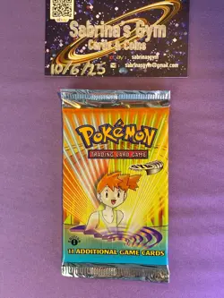 1st Edition Gym Heroes Misty artwork Pokemon Card Booster Pack (New Sealed) - Image 1