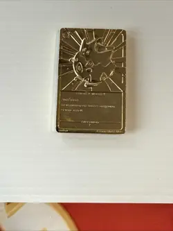 Vintage 1999 Burger King Pokemon 23K Gold Plated Togepi Trading Card - Image 2