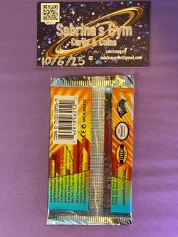 1st Edition Gym Heroes Brock artwork Pokemon Card Booster Pack (New Sealed) - Image 2