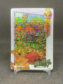 Pokemon Pocket Monsters Vintage Vending Prism Sticker Card #78 Pikachus - Image 1