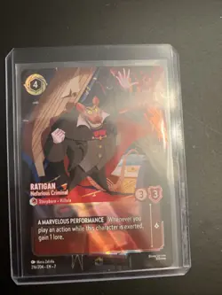 Ratigan - Nefarious Criminal (Enchanted) 216/204 Archazia's Island Holo - Image 1
