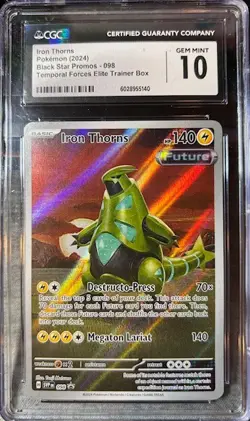 Iron Thorns 098 Sv: Scarlet & Violet Promo Cards Holo CGC Gem Mint 10 - Image 1