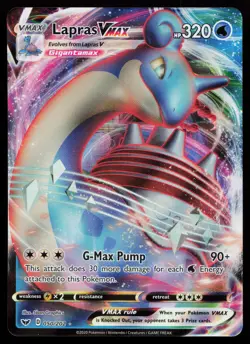 Lapras VMAX 050/202 Ultra Rare SWSH01: Sword & Shield Base Set Pokemon Card - Image 1