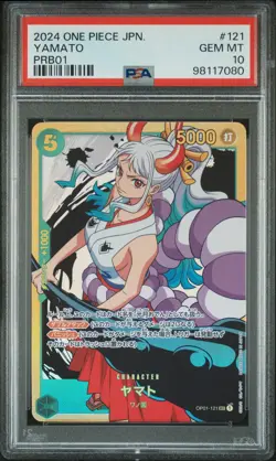 2024 ONE PIECE JPN PRB01-PREM BOOSTER -ONE PIECE CARD THE BEST- YAMATO PSA 10 - Image 1