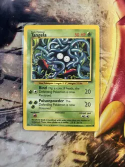 Tangela 66/102 Base Set Unlimited Pokemon Card TCG Vintage WOTC Common - Image 3