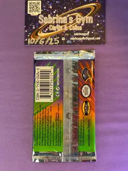 1st Edition Gym Challenge Sabrina Pokemon Card Booster Pack (New Sealed) - Image 2