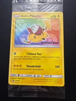 SEALED Ash’s Pikachu TCG SM108 2017 Promo Card Pokemon "I Choose You" - Sealed - Image 2