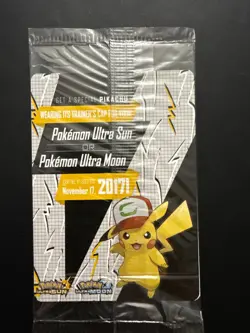 SEALED Ash’s Pikachu TCG SM108 2017 Promo Card Pokemon "I Choose You" - Sealed - Image 3