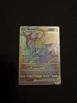 Pokemon TCG Arceus VSTAR Holo Secret Rare Card 176/172 Brilliant Stars - Image 1