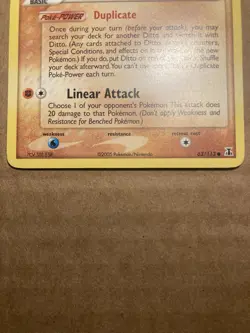 Ditto (Geodude) Pokemon Card Delta Species 62/113 LP - Image 4