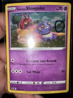 Galarian Slowpoke SWSH126 Black Star Promo Holo Pokemon Card with SWIRL 💫 NM - Image 1