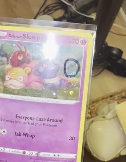 Galarian Slowpoke SWSH126 Black Star Promo Holo Pokemon Card with SWIRL 💫 NM - Image 2