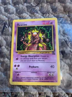 Pokemon Mewtwo 1995 Black Star Promo card 14 LV. 60 #150 - Image 1