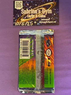 1st Edition Gym Challenge Blaine artwork Pokemon Card Booster Pack (New Sealed) - Image 2