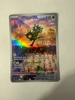 Teal Mask Ogerpon SVP 123 Scarlet & Violet Promo Rare Pokemon Card NM - Image 1
