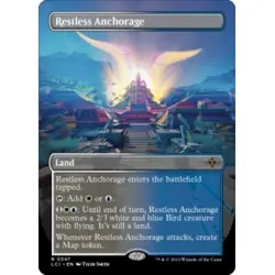 RESTLESS ANCHORAGE (BORDERLESS) X4 The Lost Caverns Of Ixalan LCI Magic MTG CARD - Image 1