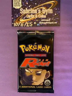 1st Edition Team Rocket Set Giovanni Pokemon Card Booster Pack (New Sealed) - Image 1