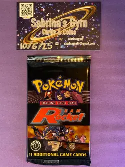 1st Edition Team Rocket Set all artwork Pokemon Card Booster Pack (New Sealed) - Image 1