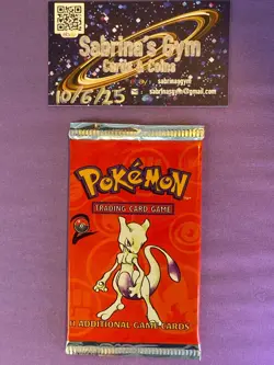 Mewtwo Base Set 2 Pokemon Card Booster Pack (New Sealed) - Image 1